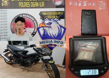 Pengedar Narkoba di Tanjung Raja, Ogan Ilir Di Tangkap Polisi