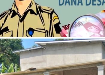 Rumah Mewah Kades Tanjung Harapan di Duga Korupsi DD